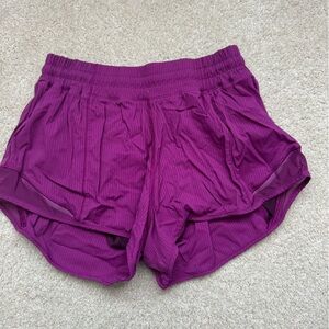 Purple Ruched Puff Sleeve Blouse